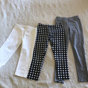 3 Pairs Girls Leggings/Capris